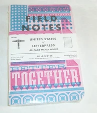 Field Notes United States of Letterpress Graph Grid Paper  3-Pack Memo Book DDC