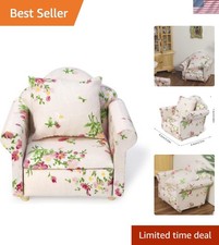 Charming 1:12 Scale Pink Couch with Pillow for Realistic Dollhouse Living Spaces