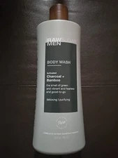 Raw Sugar Men's Body Wash, Activated Charcoal and Bamboo, 25 fl oz (J13)