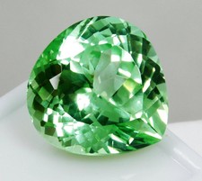 Natural Green Demantoid Garnet 27.50 Ct Pear Shape Unheated Certified Gemstone