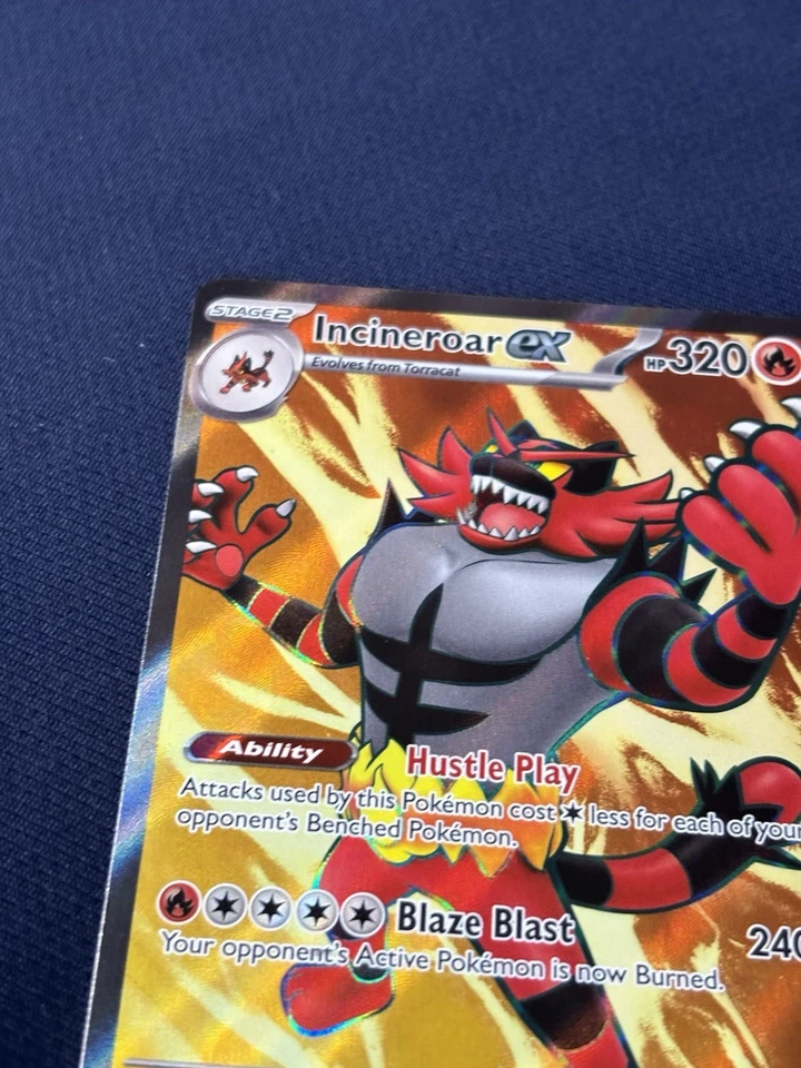 Incineroar ex 187/162 Sv05: Temporal Forces Holo Full Art Pokemon TCG nm- - Image 3 of 4