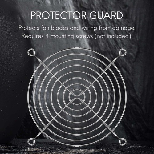 2X(PC DC Fan Grill Protector Metal Finger Guard 120mm 12cm Silver Tone Q8D2) - Photo 8/8