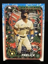 2024 Topps Holiday Sal Frelick #H35 (RC) Brewers