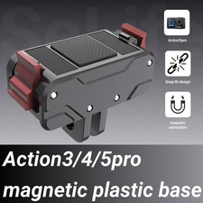 For DJI Action 4/Action 5 Pro Magnetic Quick Release Mount Plastic Base Adapter