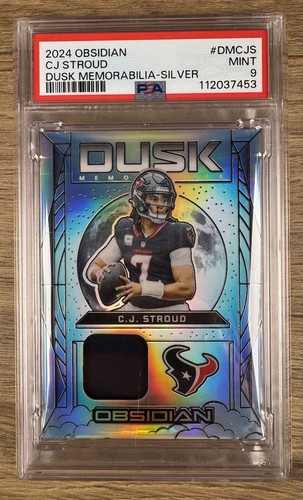 2024 Panini Obsidian - Dusk Memorabilia C.J. Stroud #DM-CJS Silver 92/99 PSA 9