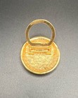Vintage ANNE KLEIN Logo Lion Head Gold Tone Scarf Clip — photo 4