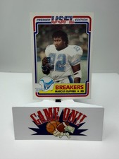 1984 Topps USFL Premier Edition Marcus Dupree RC Card #76 EX+