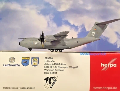 Herpa Wings 1:200 Airbus A400M Atlas Luftwaffe 54+01 573788 Modellairport500