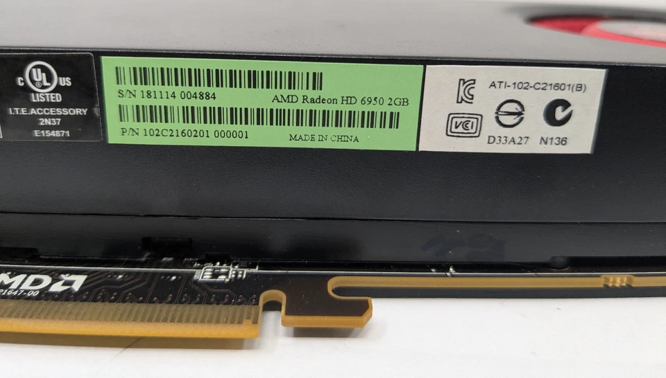 AMD Radeon HD 6950 2GB GDDR5 Video Graphics Card - Image 4 of 4