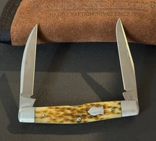 🔥 Case XX Tony Bose #622004 ATS-34 MuskratW/ leather pouch. **Mint but No Box**