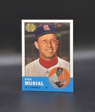 2001 Topps Archives STAN MUSIAL 1963 Reprint Card #180 St. Louis Cardinals