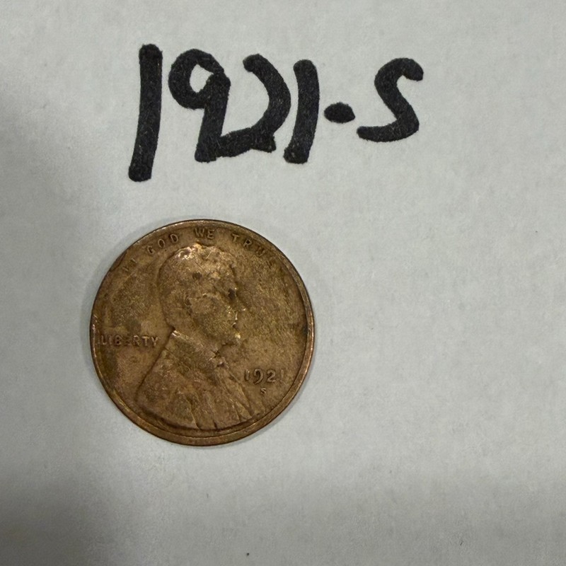 1921-S 1C BN Lincoln Cent