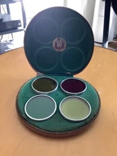 🎥Vintage WARNER PRODUCTS Hollywood, 4 pc Camera Color Lens Filter Kit SERIES VI