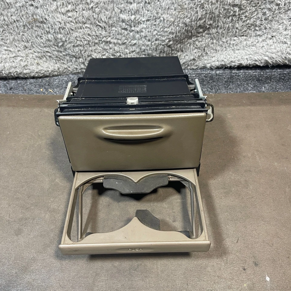 98-02 Toyota Corolla Center Dash Storage Bin Cubby Cup Holder Brown OEM - Image 2 of 4