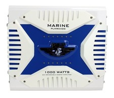 New PLMRA420 4 Channel 1000 Watt Waterproof Marine Bridgeable Mosfet Amplifier