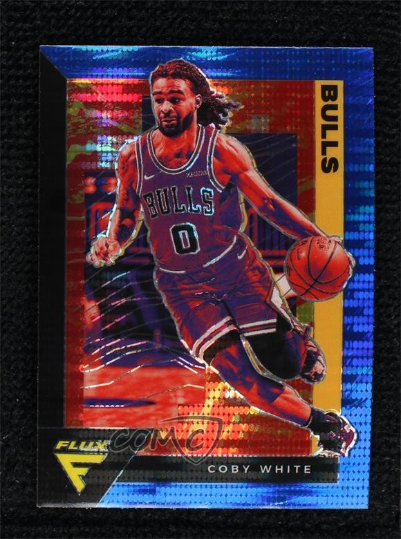 2020-21 Panini Flux Factory Set Blue Pulsar Prizm Coby White #26 f1m