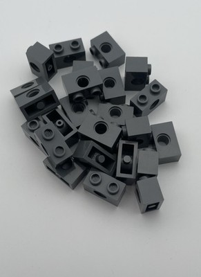 25x Lego Technic Brick Perforated Beams 1x2 3700 Dark Bluish Gray Star Wars
