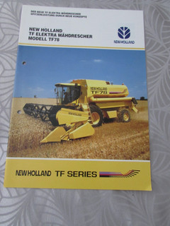 @New Holland Combine TF Elektra Model TF78 Brochure in German@