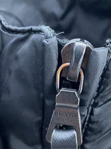 PRADA Hoodie/ Size Small/ Nylon/ Black/ Solid Color/ 24V3770 thumbnail 8