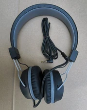  JLAB NEON ON EAR WIRED HEADPHONES BLACK COLOR.