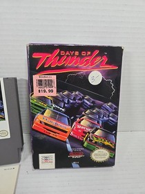 1990 Mindscape Nintendo NES Days Of Thunder Game CIB.  Nice Copy