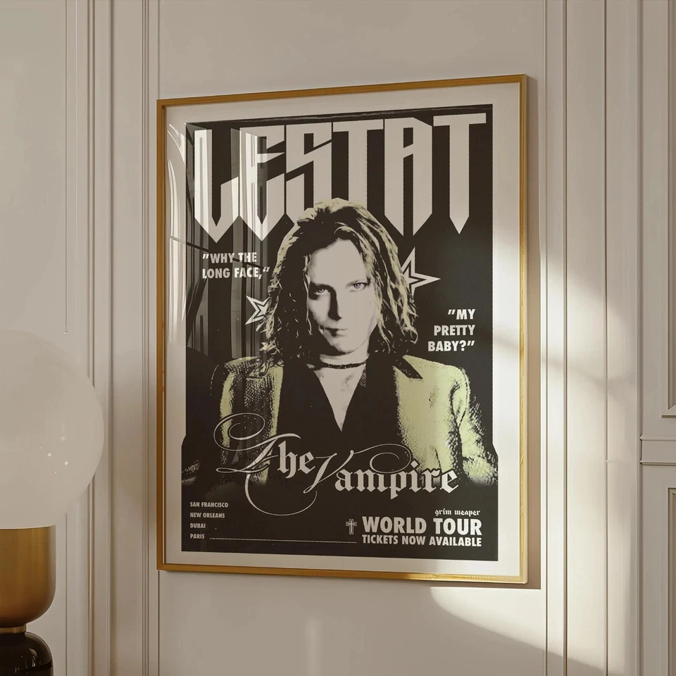 Póster de la película Entrevista con el vampiro El vampiro Lestat Anne Rice sin marco Foto 2 de 3