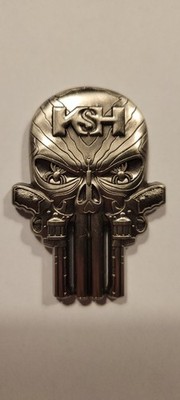 FBI Director Kash Patel Challenge Coin - Punisher Style - Reproduction
