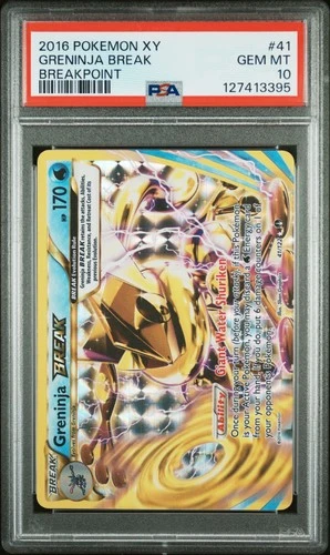 2016 POKEMON XY BREAKPOINT #41 GRENINJA BREAK PSA 10