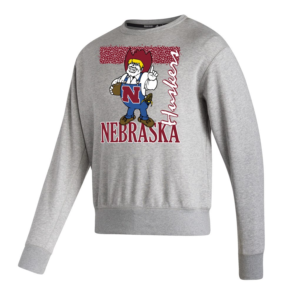 Adidas Nebraska Cornhuskers Graphic Crewneck Sweatshirt Mens Size XL H66807-A 4390₽