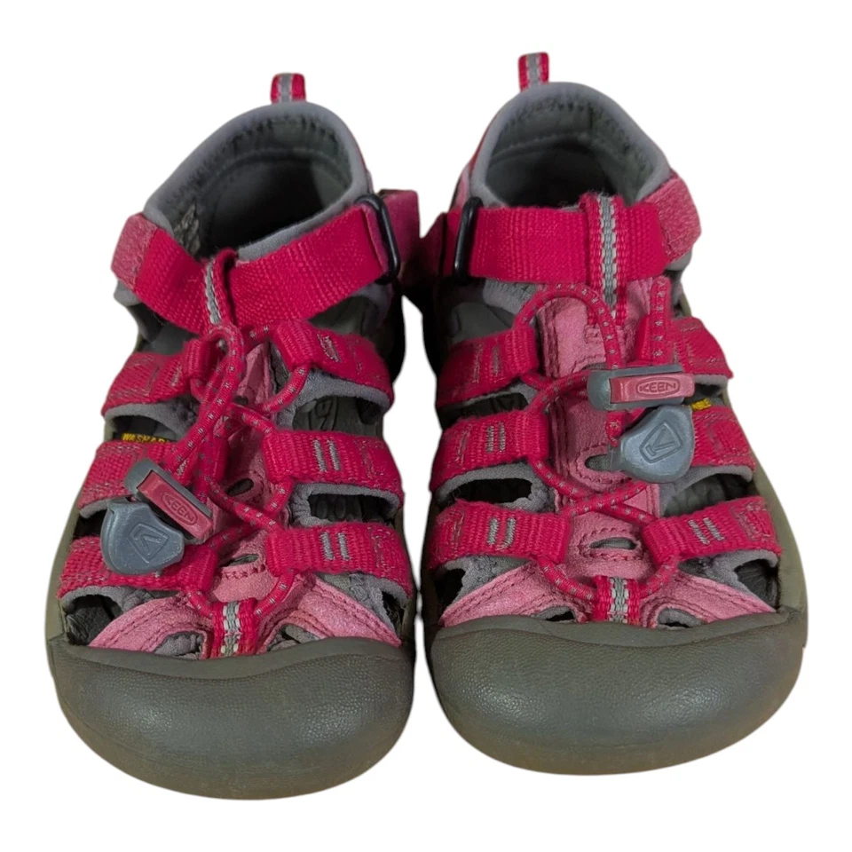 Kids Keen Sandals Red Toddler Size 11 Light Red Pink Water Hiking Closed Toes - Image 3 of 4