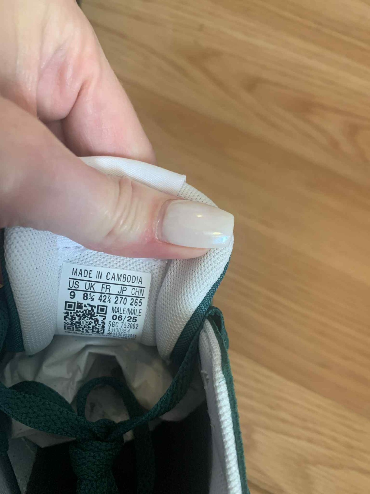 Adidas Run 60s 2.0 | Collegiate Green & White | H00354 | Men's Size 9 | NEW DS thumbnail 7