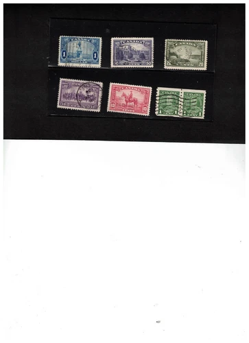 CANADA 1935  PICTORIAL ISSUE+  FDC #223-7 ++ USED BK 01a-23