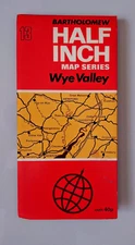Wye Valley Bartholomew Half Inch Cloth Map Sheet 13, 1970's