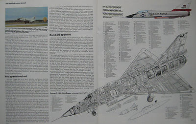  Aircraft magazine Issue 103 General Dynamics F-106 Delta Dart cutaway drawing