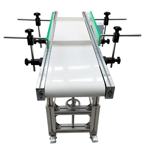 Electric Double Fence PVC Belt Conveyor Industry Transport 110V 120W 59"L*11.8"W - Picture 9 of 24