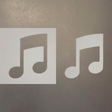 Music Note 1 Plastic Mylar Stencil Airbrush Painting Art Supplies