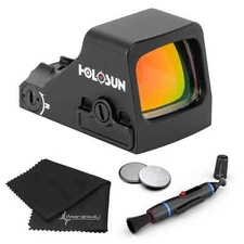 Holosun HS507K-X2 Multi Reticle Red Dot Sight w/Pen and Battery and Cloth Bundle