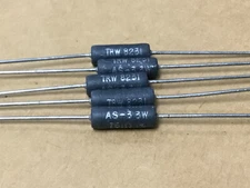 (5 PC)  TRW  AS3-751F   3.3W  750 OHM  1%  Inductive WW Fixed Resistor