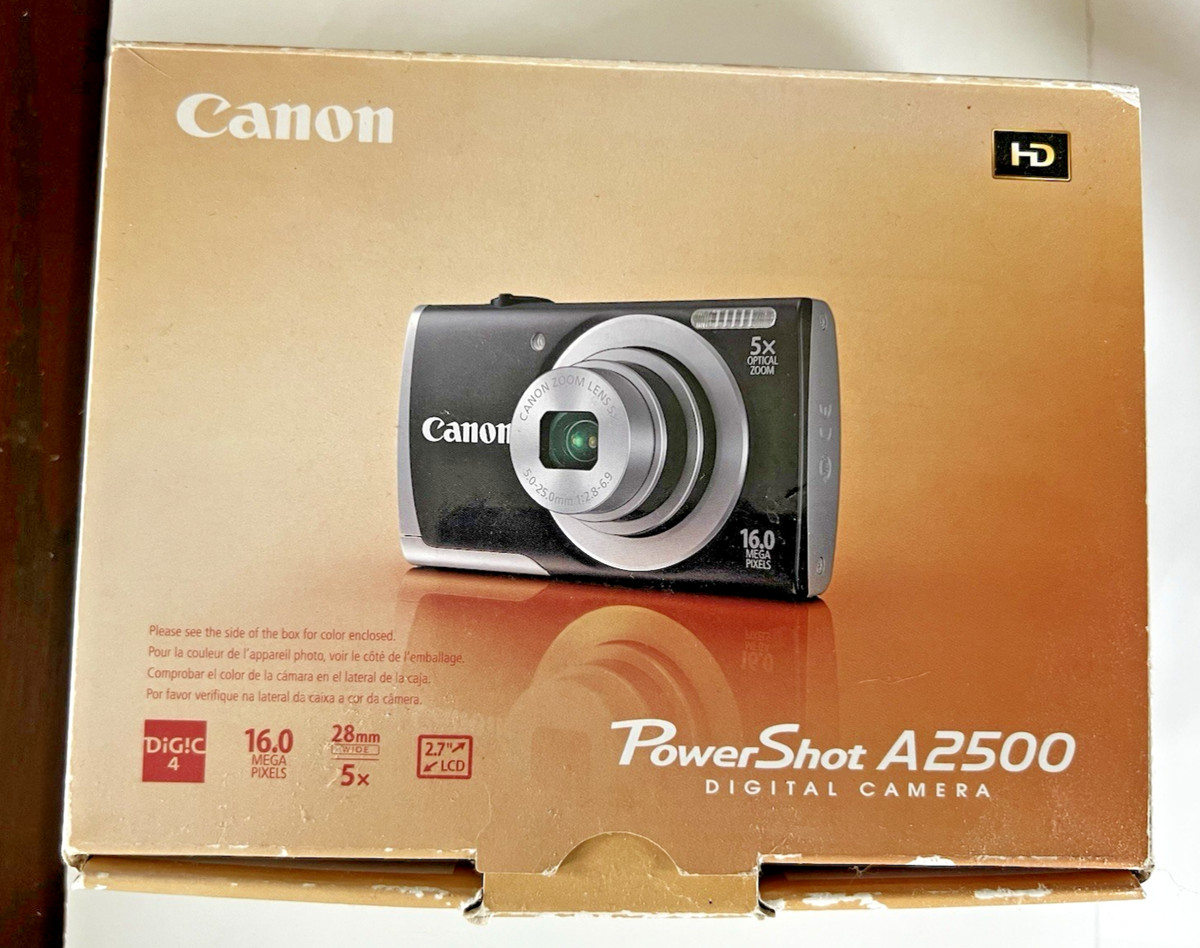 Canon PowerShot A2500 16.0MP Digital Camera - Black for sale Canon PowerShot A2500 16.0MP Digital Camera - Black for sale