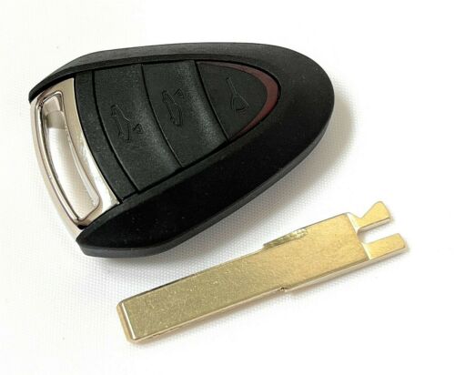 For Porsche Boxter 911 Cayman 3 Button Remote Key Fob Shell Case Cover & Blade - Afbeelding 1 van 2