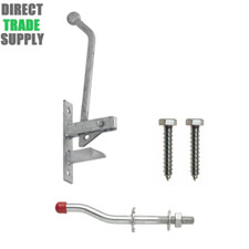 No.503 Hunting Type Long Lever Self-Locking Auto Gate Catch Galvanised Finish