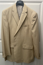 Chaps Men's Suit Jacket Beige Size 46L