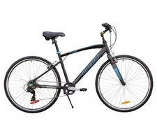 Infinity Boss Three 7 Speed 700C Men'S Hybrid Bike Matte Black OPEN BOX