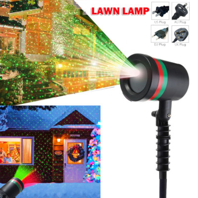 Weihnachten im Freien bewegliche LED Schneeflocke Laser Projektor Licht Lampe