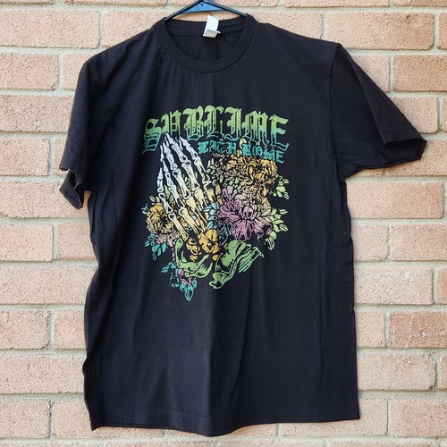 Sublime with Rome T Shirt Mens SKELETON PRAYER Music Rock Band Long