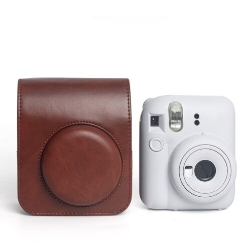 Retro Soft Mini Camera Case Bag PU Leather Cover For Instax Mini12  Camera Case - Picture 1 of 7