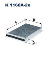 Filtron K 1160A-2X Filter, Innenraumluft FÜR Alpina BMW BMW (Brilliance)