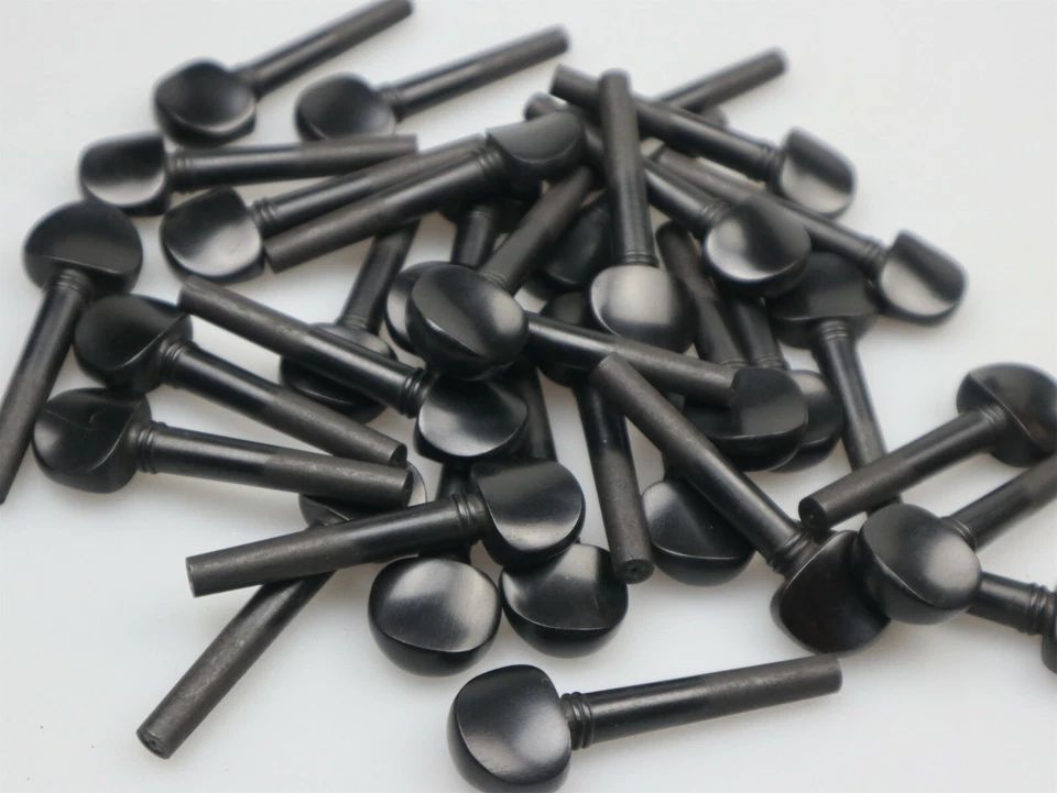 100pcs Black Violin Pegs Ebony Without Paris eye, 4/4 Violin String Tuning Peg - Image 2 of 4
