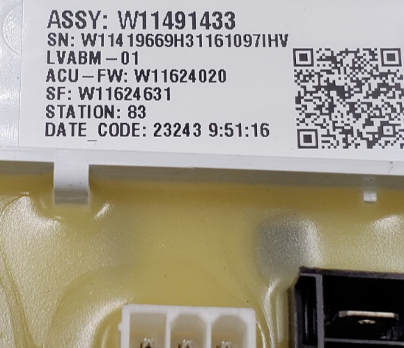 Replacment for Genuine OEM Whirlpool Washer Control W11183368 Lifetime Warranty