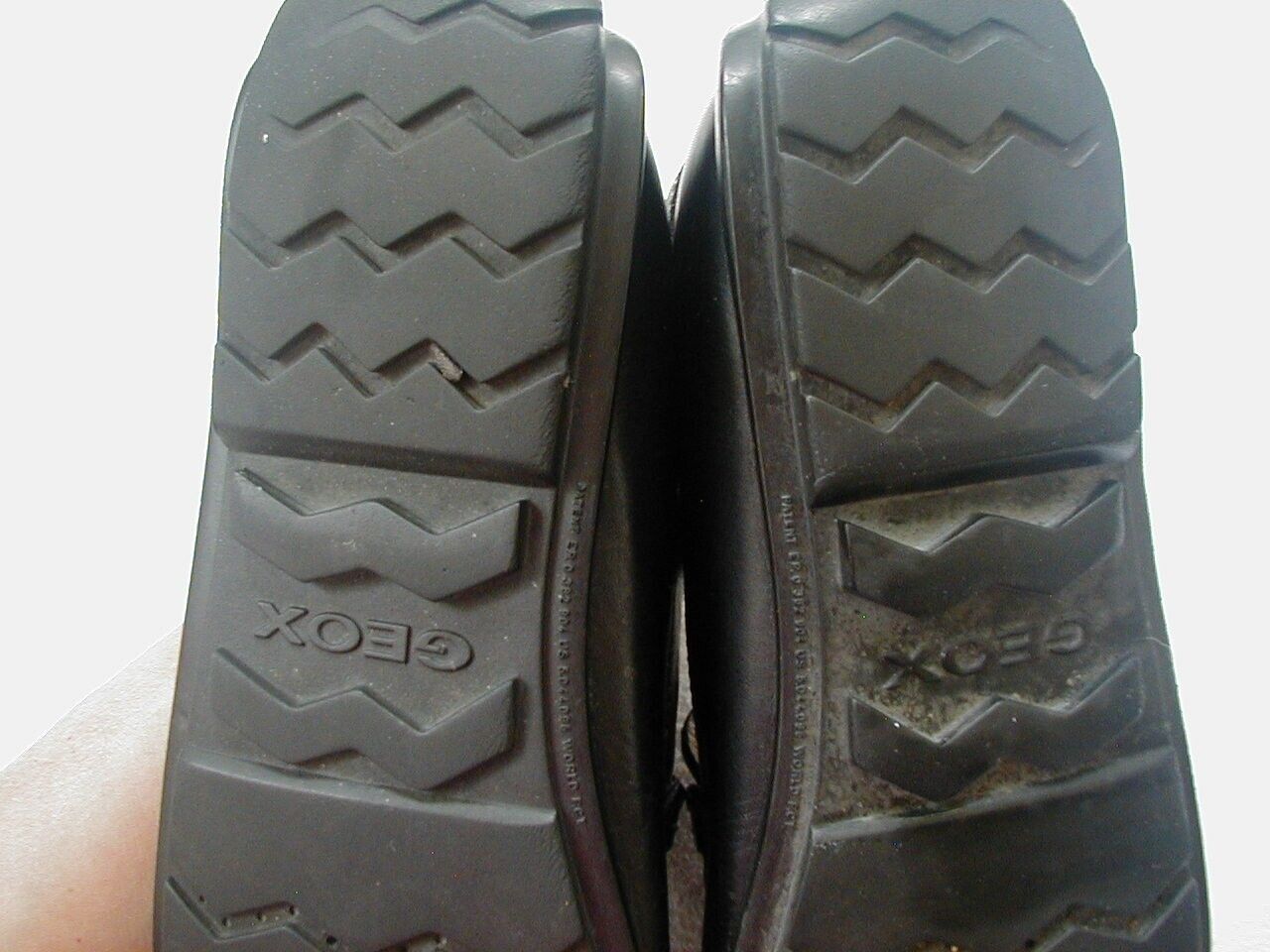 mens Geox driving shoes driving loafers black lea… - image 7